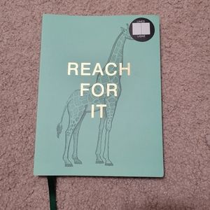 "REACH FOR IT" lined giraffe journal